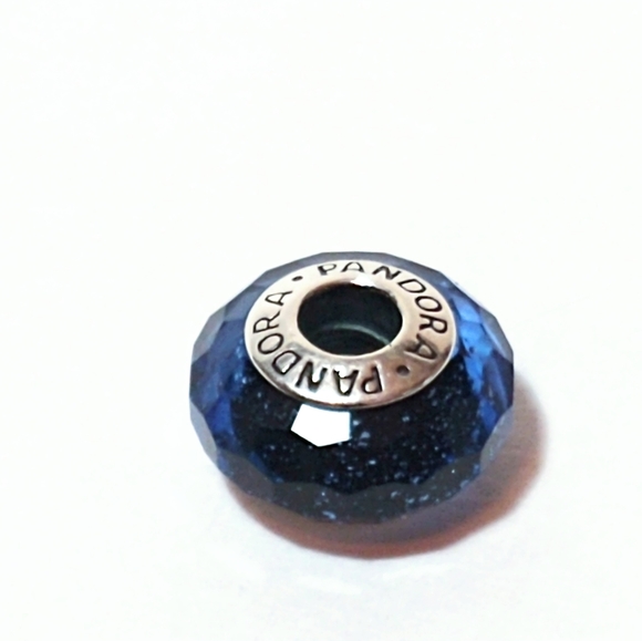 Pandora Jewelry - Pandora faceted blue effervescent glass bead ALE